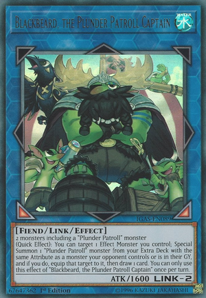 Blackbeard, the Plunder Patroll Captain Card Front