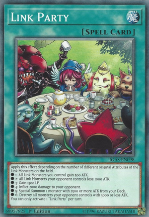 Link Party Card Front