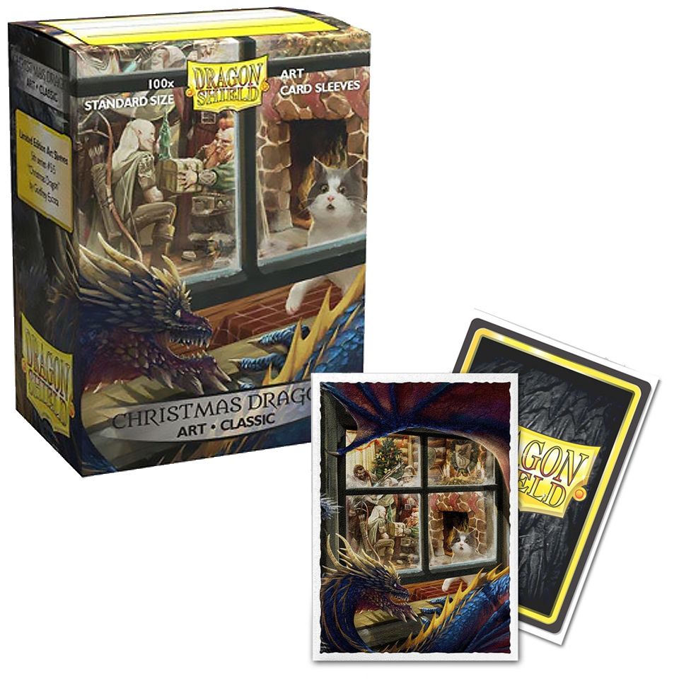 100 Dragon Shield Sleeves - Christmas Dragons