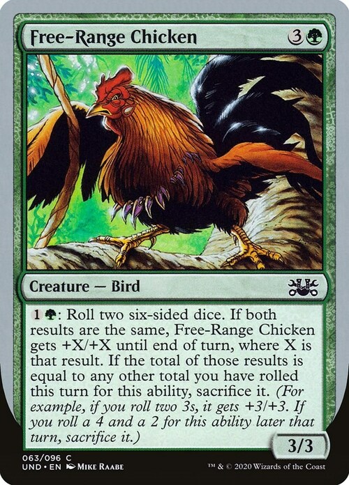 Free-Range Chicken Card Front