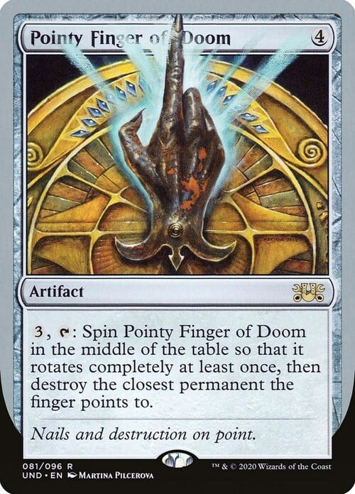 Pointy Finger of Doom Card Front