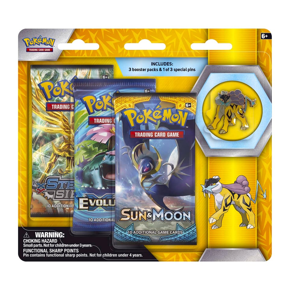 Raikou Pin 3-Pack Blister