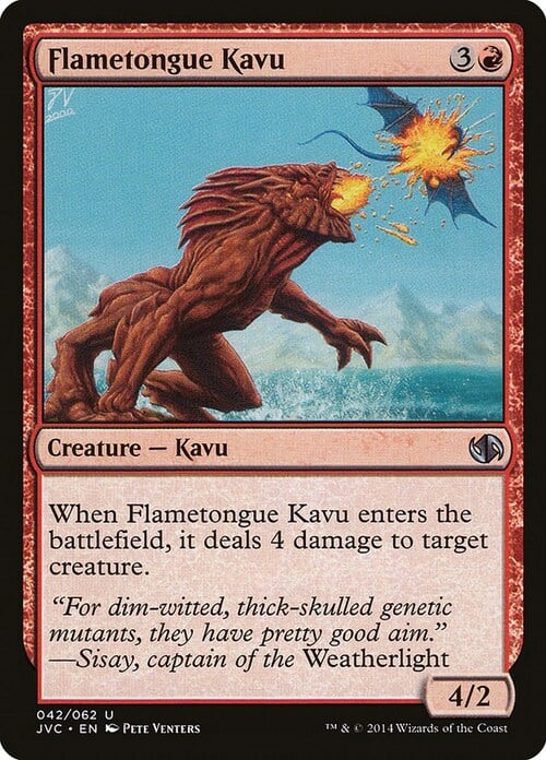 Kavu lengua de fuego Frente