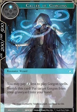 Evocatrice di Gorgoni Card Front