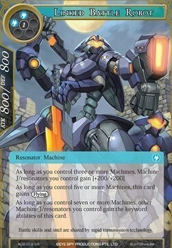 Linked Battle Robot Card Front