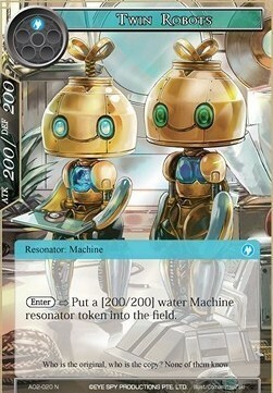 Twin Robots Card Front
