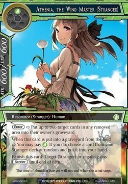 Athenia, the Wind Master (Stranger) Card Front