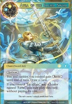 Aura of the Sacred Sword Card Front