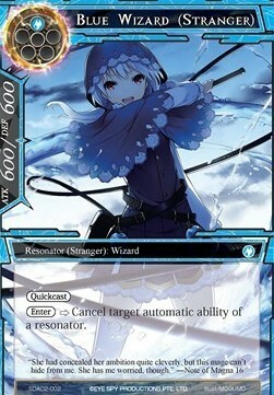 Blue Wizard (Stranger) Card Front
