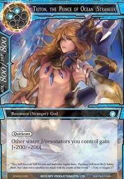 Tritone, il Principe dell'Oceano (Straniero) Card Front