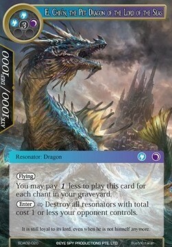El Chifón, the Pet Dragon of the Lord of the Seas Card Front