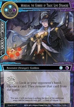Morrigan, the Goddess of Tragic Love (Stranger) Card Front