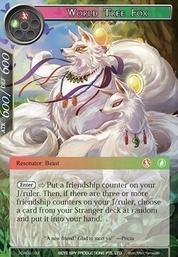 World Tree Fox Card Front