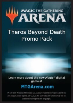 Arena Code Card Promo Pack Card Front