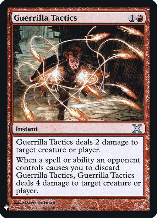 Guerrilla Tactics Card Front
