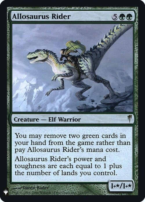 Allosaurus Rider Card Front