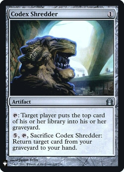 Codex Shredder Card Front