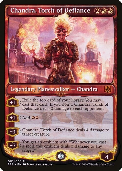 Chandra, Fiamma di Sfida Card Front