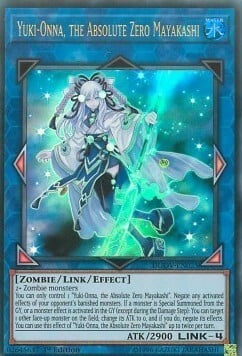 Yuki-Onna, the Absolute Zero Mayakashi Card Front