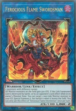 Ferocious Flame Swordsman Card Front