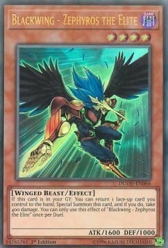 Blackwing - Zephyros the Elite Card Front