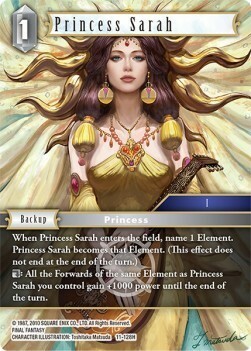Princess Sarah (11-128) Card Front