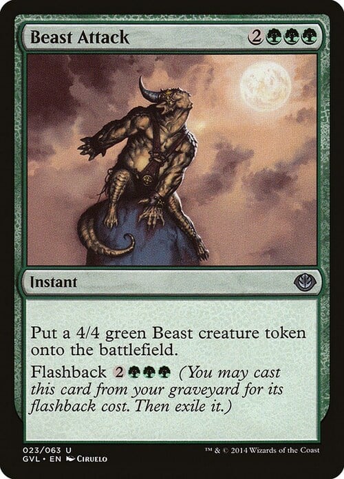 Beast Attack Card Front