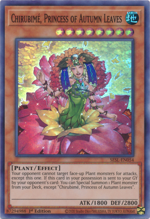 Chirubimé, Princess of Autumn Leaves Card Front