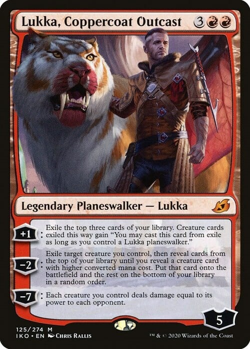 Lukka, Coppercoat Outcast Card Front