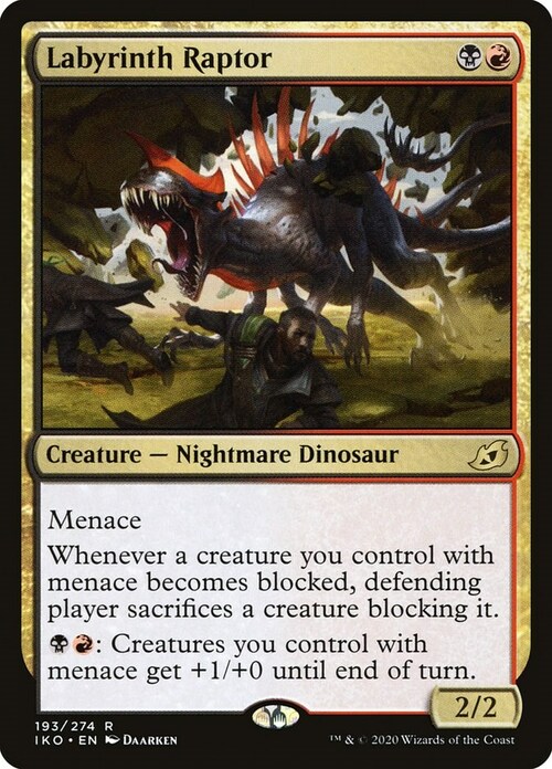Raptor del Labirinto Card Front