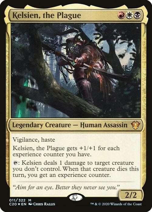 Kelsien, the Plague Card Front