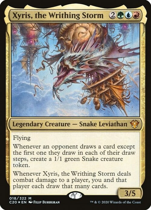 Xyris, the Writhing Storm Card Front