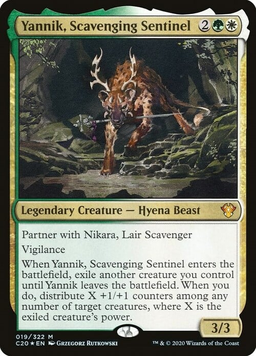 Yannik, Scavenging Sentinel Card Front