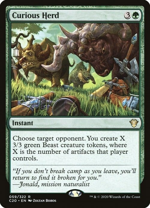 Curious Herd Card Front