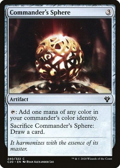 Commander's Sphere Card Front