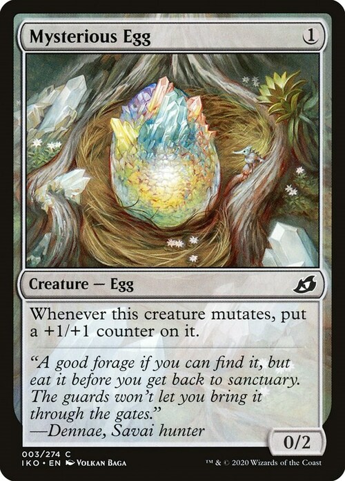 Mysterious Egg Card Front