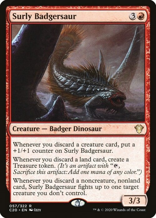 Surly Badgersaur Card Front