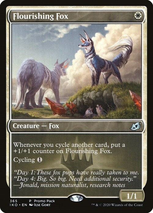 Flourishing Fox Card Front
