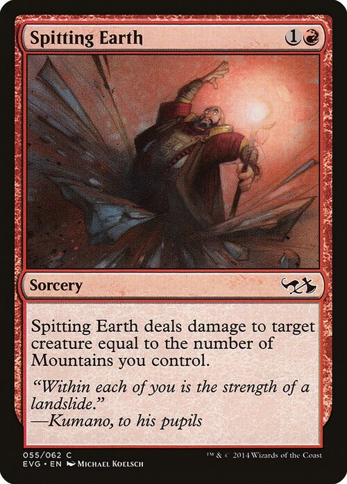Spitting Earth Card Front