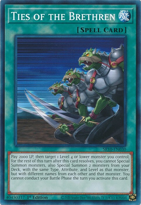 Ties of the Brethren Card Front