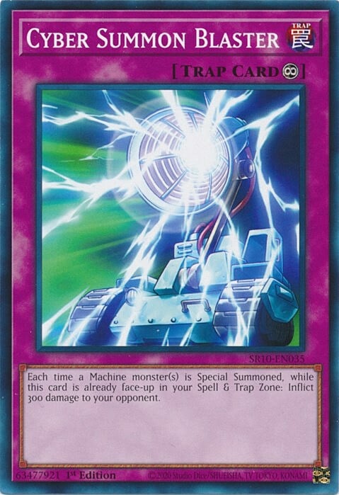 Cyber Summon Blaster Card Front