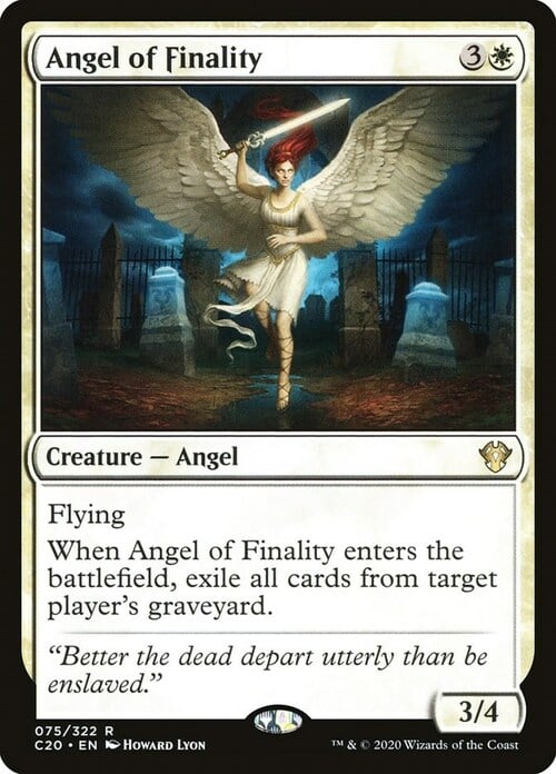 Angel of Finality Card Front