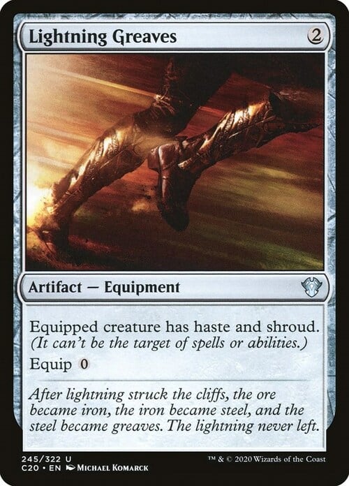Lightning Greaves Card Front