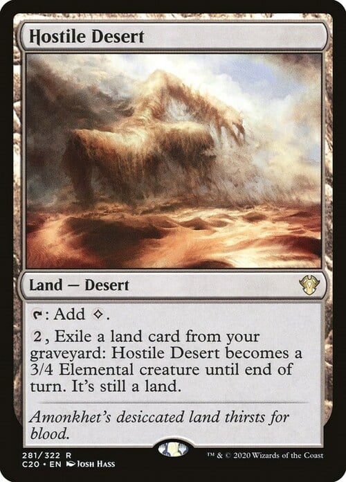 Hostile Desert Card Front