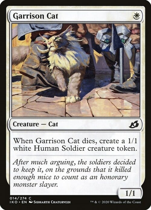 Garrison Cat Card Front