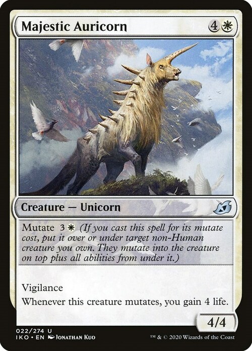 Majestic Auricorn Card Front
