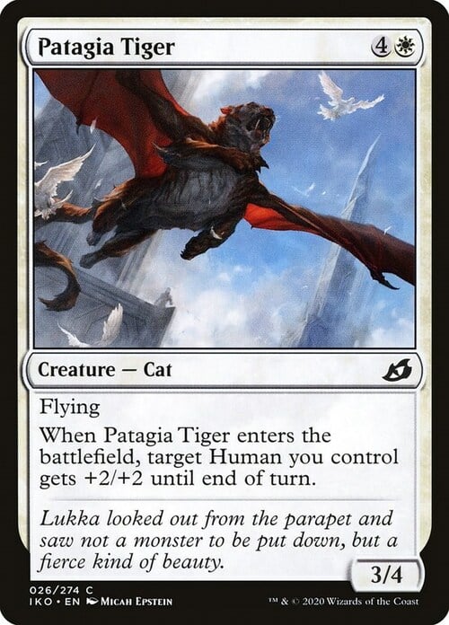 Patagia Tiger Card Front
