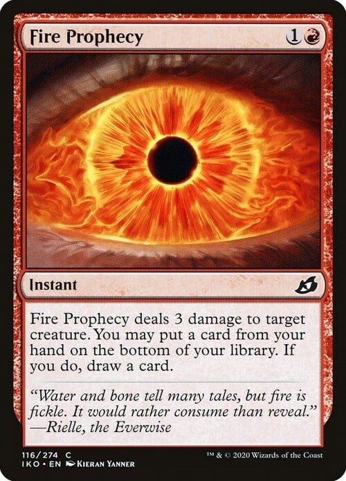 Fire Prophecy Card Front