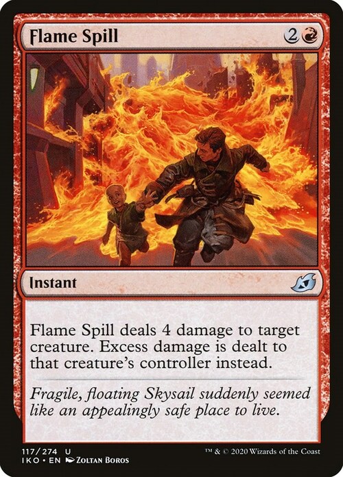 Flame Spill Card Front
