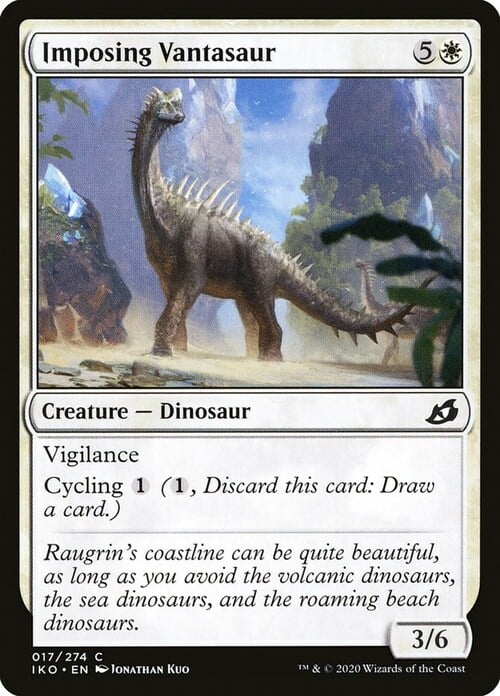 Imposing Vantasaur Card Front